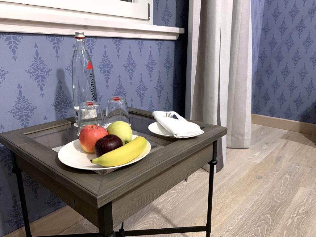Hotel Krønasår: blaues Standardzimmer