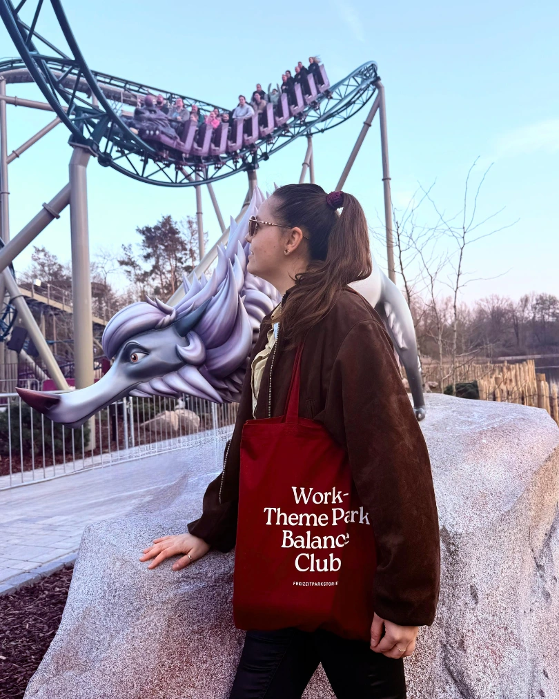 "Work Theme Park Balance Club" Tasche
